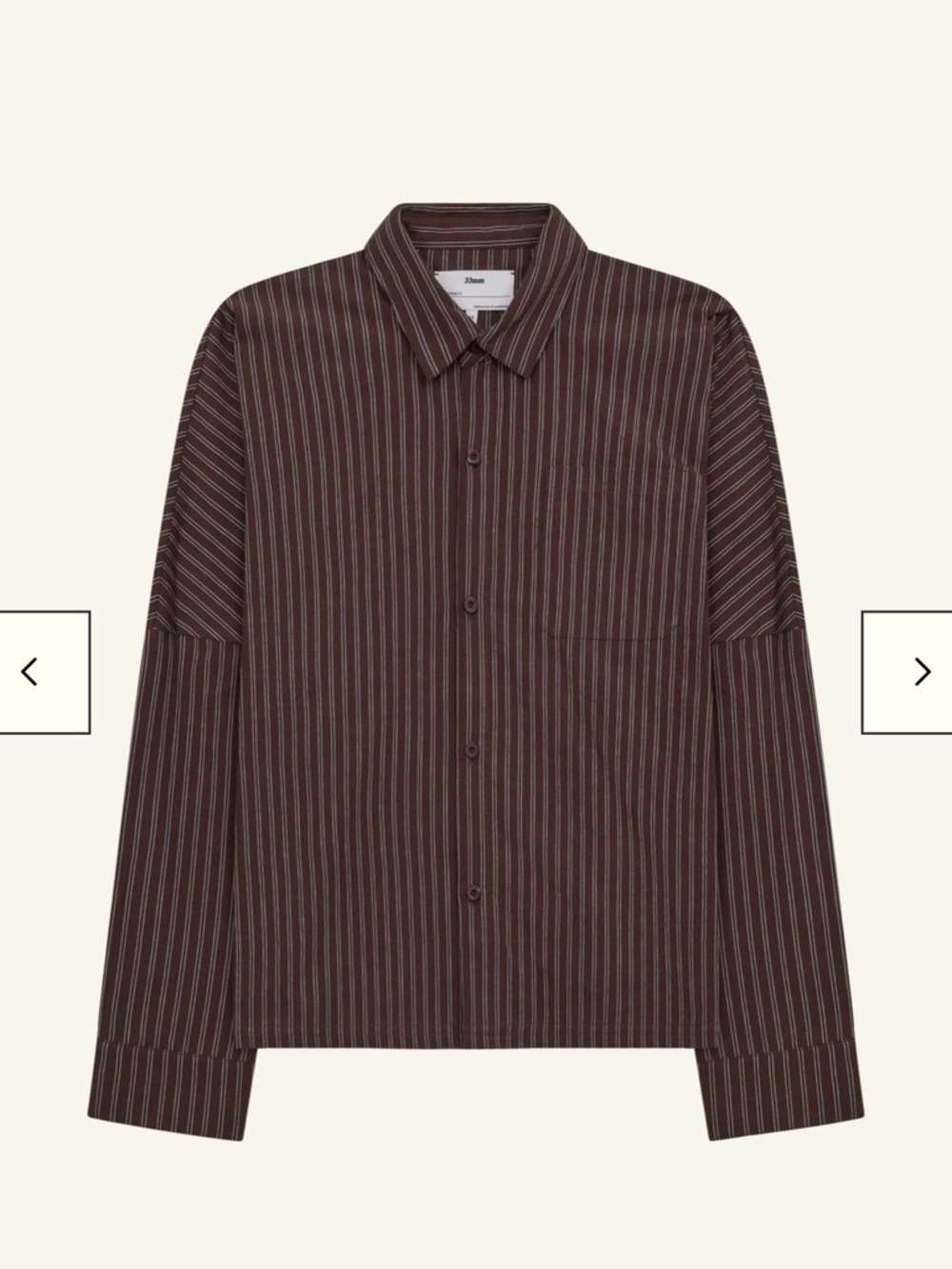33mm Men'a Lorenzo Cotton Shirt Medium